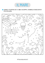 Unisci i puntini sul mare da stampare n. 10