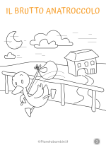 Brutto Anatroccolo disegni da stampare e colorare 3