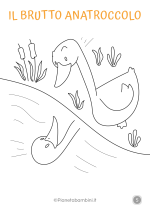 Brutto Anatroccolo disegni da stampare e colorare 5