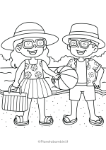 Disegni sull'estate da stampare e colorare 05