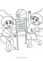 Disegni sull'estate da stampare e colorare 07