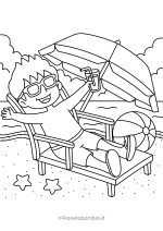 Disegni sull'estate da stampare e colorare 10