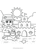 Disegni sull'estate da stampare e colorare 13