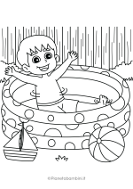 Disegni sull'estate da stampare e colorare 15