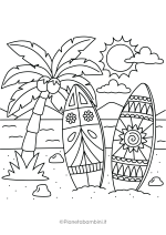 Disegni sull'estate da stampare e colorare 18