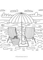 Disegni sull'estate da stampare e colorare 19
