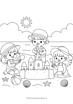 Disegni sull'estate da stampare e colorare 21