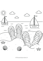 Disegni sull'estate da stampare e colorare 24