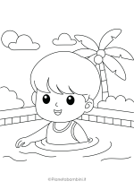 Disegni sull'estate da stampare e colorare 26