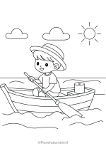 Disegni sull'estate da stampare e colorare 28