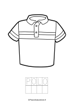 Polo da stampare e colorare
