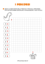 Scheda didattica sui percorsi di geografia classe prima 2/3