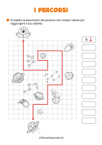 Scheda didattica sui percorsi di geografia classe seconda 2/3