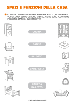 Scheda didattica su spazi e funzioni della casa per la classe prima nr. 6