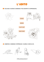 Scheda didattica sull'udito per la classe prima della Scuola Primaria n. 6