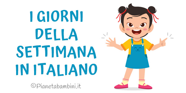 Schede didattiche sui giorni della settimana in italiano per stranieri e BES