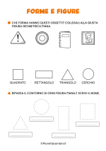 Scheda didattica su forme e figure geometriche nr. 5
