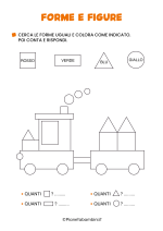 Scheda didattica su forme e figure geometriche nr. 6