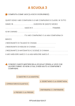 Schede didattiche sulle parole della scuola in italiano da stampare 3