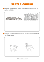 Scheda didattica su spazi e confini naturali e artificiali nr. 3