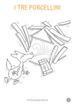 I Tre Porcellini disegni da stampare e colorare 4