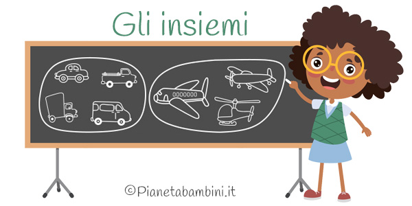 Schede didattiche sugli insiemi per la classe prima della Scuola Primaria