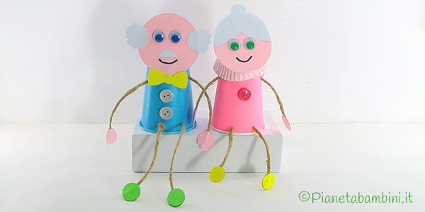 Tutorial lavoretto nonni con bicchieri di carta