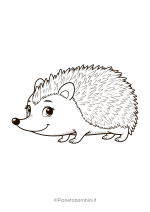 Disegno di riccio da stampare e colorare 10