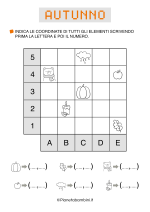 Scheda di cording con coordinate sull'autunno nr. 2