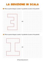 Scheda didattica sulla riduzione in scala per la classe seconda nr. 3