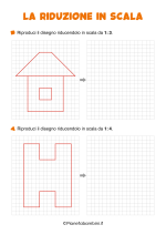 Scheda didattica sulla riduzione in scala per la classe terza nr. 2