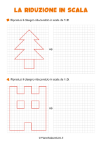 Scheda didattica sulla riduzione in scala per la classe terza nr. 3