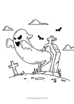 Disegno pauroso di Halloween da colorare 16