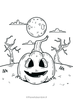 Disegno pauroso di Halloween da colorare 20