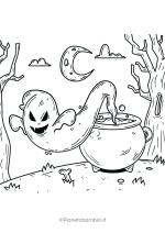 Disegno pauroso di Halloween da colorare 21