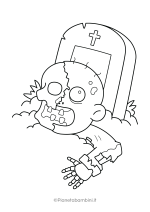 Disegno pauroso di Halloween da colorare 22