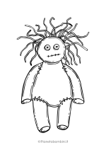 Disegno pauroso di Halloween da colorare 23