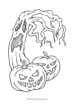Disegno pauroso di Halloween da colorare 24