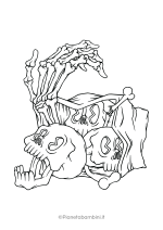 Disegno pauroso di Halloween da colorare 25