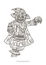 Disegno pauroso di Halloween da colorare 26