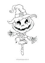 Disegno pauroso di Halloween da colorare 28