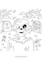 Disegno pauroso di Halloween da colorare 30