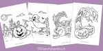 Disegni spaventosi di Halloween da stampare e colorare