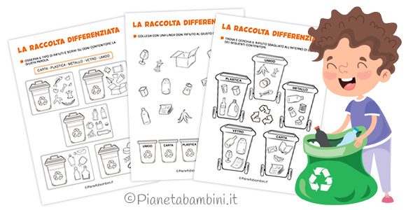 Schede didattiche sulla raccolta differenziata Schede didattiche sulla raccolta differenziata per la Scuola Primaria