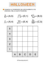 Schede di coding con coordinate su Halloween 16