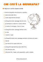 Schede didattiche che cosa è la geografia da stampare 2