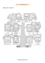 Scheda didattica sui membri della famiglia in italiano nr. 1