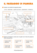 Scheda didattica sul paesaggio di pianura per la classe seconda