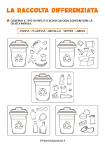 Scheda didattica sulla raccolta differenziata per la Scuola Primaria nr. 4