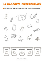 Scheda didattica sulla raccolta differenziata per la Scuola Primaria nr. 5